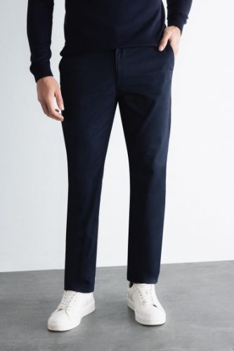 Kanvas Chino Pantolon Normal Kesim 4 Cepli Pamuklu Esnek Düz Paça