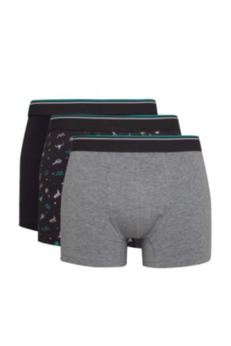 Erkek Desenli 3'lü Boxer