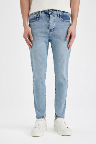 Skinny Crop Fit Dar Rahat Kalıp Normal Bel Ekstra Dar Paça Jean Pantolon