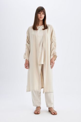 Relax Fit Degrade Hakim Yaka Uzun Kollu Kimono