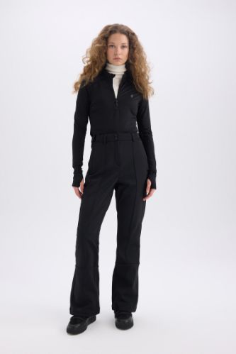 DeFactoFit Regular Fit Sporcu Cepli Softshell Kayak Pantolonu