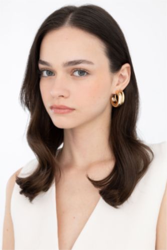 FEMME Altın Lot de 2 paires de boucles d'oreille