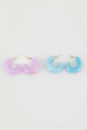 Boucles d'oreilles colorées pour femme