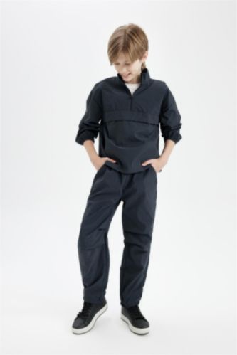 BOYS & TEENS Anthracite Boy Jogger Leg Parachute Pants
