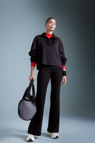 DeFactoFit Flare Fit İspanyol Paça Standart Boy Modal Sporcu Pantolon