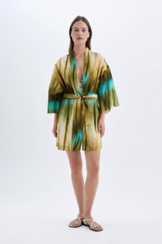 كيمونو بحر قطن قصة عادية من Fall in Love