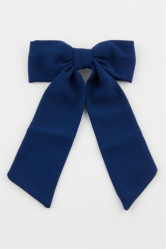 Kadın Lacivert Kurdele Çıtçıtlı Toka