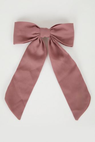 Pink Ribbon Bow Hair Clip