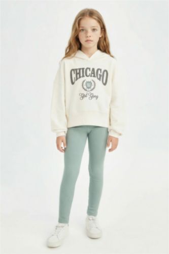 Ensemble de Sweat à capuche imprimé et Leggings pour BéBé Fille