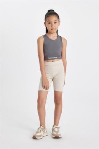 بنطلون ليجن بناتي بايكر مضلع