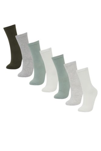 Woman 7 Piece Cotton Long Socks
