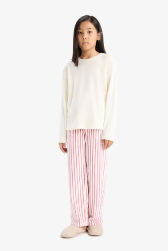 Girl Regular Fit Fleece 2 Piece Pajama Set