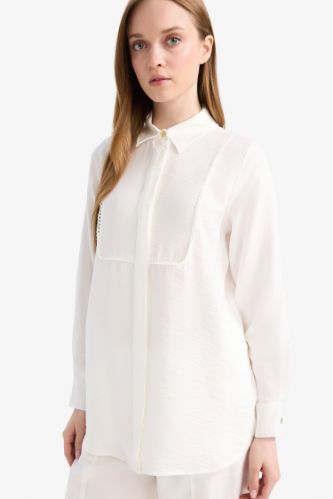 Regular Fit Uzun Kollu Gömlek Tunik