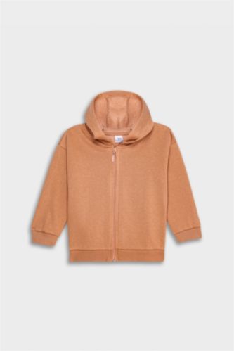 كارديجان بيبي بناتي بني قصة عادية بكابيشون ببطانة ناعمة