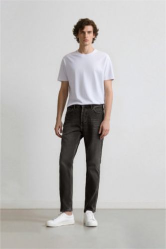 90's Slim Fit Dar Kalıp Yüksek Bel Dar Paça Jean Pantolon