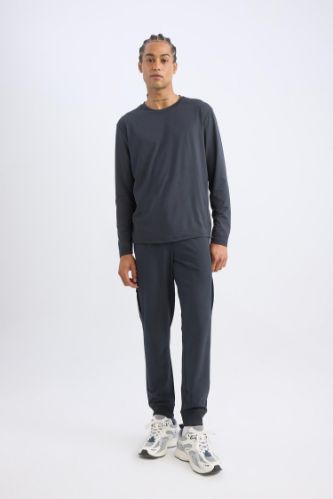 DeFactoFit Standard Fit Elastic Waist Pocketed Basic Jogger Sweatpants