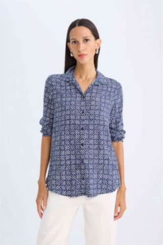 WOMAN Black Regular Fit Long Sleeve Shirt