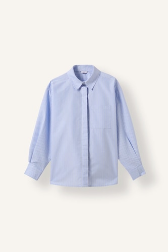 Oversize Fit Poplin Long Sleeve Shirt