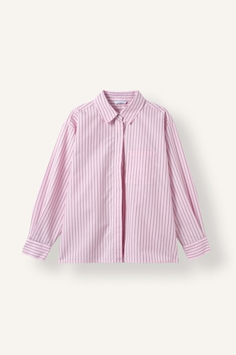 Oversize Fit Poplin Long Sleeve Shirt