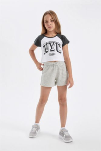 Girl Ribbed Camisole Shorts