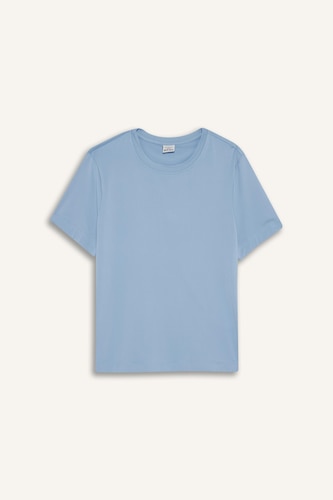 Girl Standard Fit Crew Neck Basic Sports T-Shirt