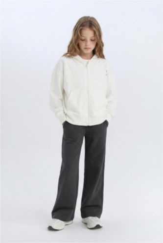 Pantalon de survêtement large avec imprimé pour fille