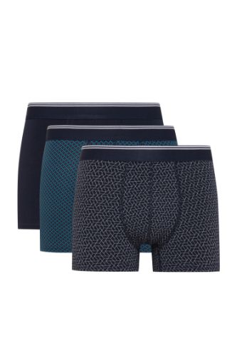 Regular Fit 3'lü Boxer