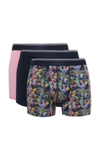 Regular Fit Baskılı 3'lü Boxer