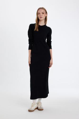 Bodycon Crew Neck Camisole Maxi Dress