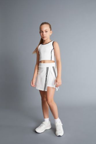 Kız Çocuk Baskılı Şort Etek