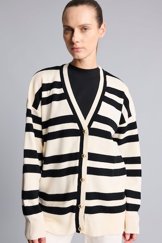 WOMAN Ecru Regular Fit Cardigan