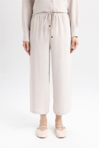 WOMAN Stone Wide Leg Trousers