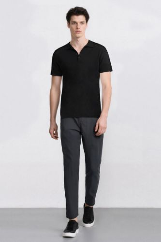 Летние Jogger брюки slim fit с карманами и прямыми штанинами