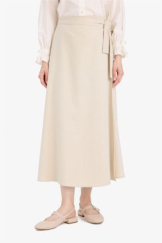 Kadın Bej Maxi Etek