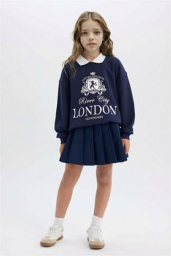 Girl Gabardine Regular Fit Skirt