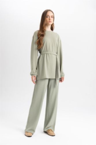 WOMAN Mint Wide Leg Trousers
