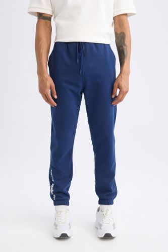DeFactoFit Kalın Jogger Eşofman Altı NBA Los Angeles Lakers Standart Fit Beli Lastikli Bağcıklı