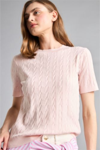 Kadın Açık Pembe Regular Fit Kazak