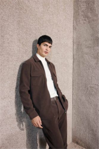 Regular Fit Long Sleeve Overshirt