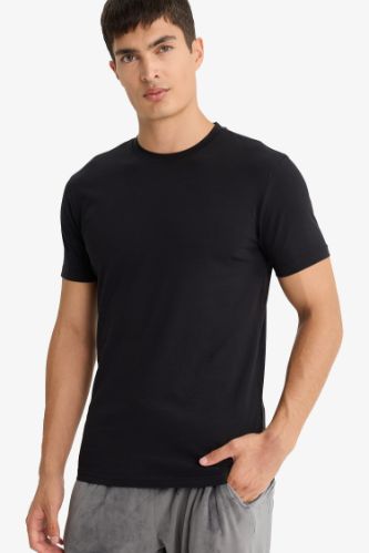 Slim Fit Dar Kesim Bisiklet Yaka Üst