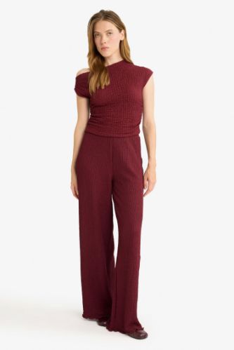Wide Leg Geniş Bol Paça Bürümcük Pantolon