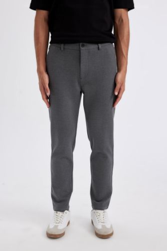 Kumaş Pantolon Tailored Regular Fit Normal Kesim Basic Düz Cepli Düz Paça