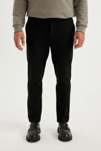 Kumaş Pantolon Tailored Regular Fit Basic Düz Cepli Düz Paça