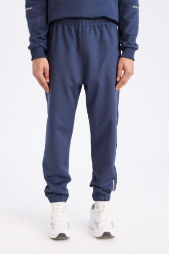 DeFactoFit Sporcu Jogger Eşofman Altı Standart Fit Basic Düz Cepli Beli Paçası Lastikli