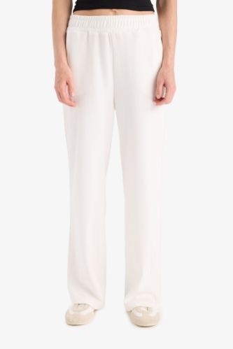 Straight Fit Geniş Bol Paça Basic Düz Cepli Eşofman Altı