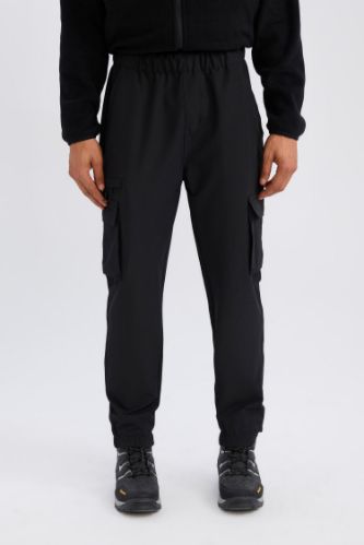 DeFactoFit Sporcu Jogger Eşofman Altı Slim Fit Dar Kesim Dokuma Kargo Cepli Standart Paça