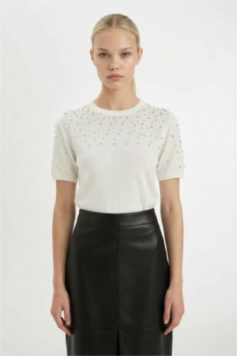 Regular Fit Crew Neck Knitwear T-Shirt