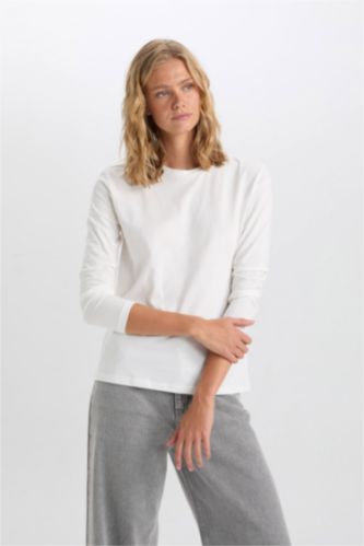 Regular Fit Crew Neck Long Sleeve T-Shirt