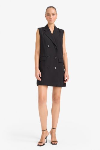 Tailored Fit Kolsuz Mini Elbise