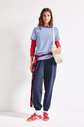 Women NAVY Cotton Jogger Fit Basic Sweatpants